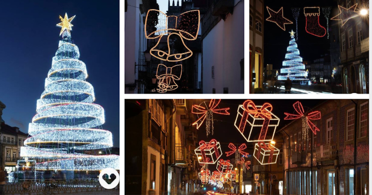 A iluminação de natal em guimarães