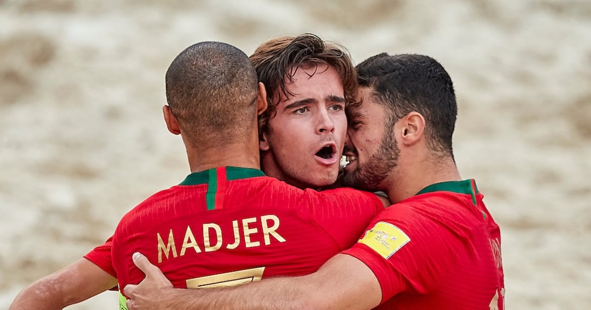 Portugal vence espanha nos penáltis e apura-se para o mundial de futebol de praia