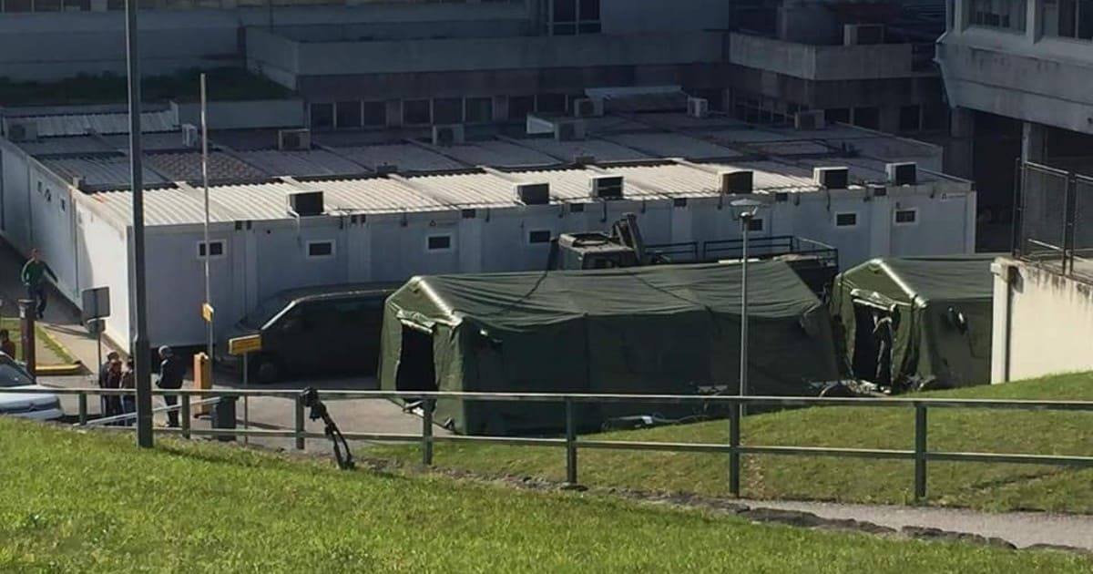 Hospital de campanha do exército montado em viana do castelo