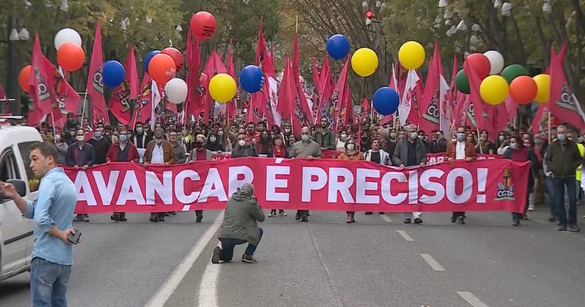 Cgtp quer salário mínimo nos 850 euros. Milhares manifestaram-se em lisboa