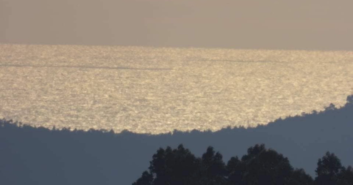 Assim se pode ver o mar a partir de terras de bouro (a mais de 70 quilómetros)