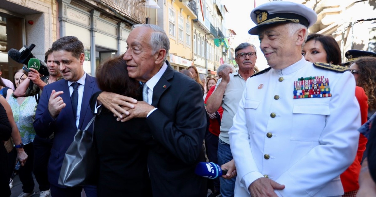 Marcelo impressionado com "tanta gente" em braga: “foi talvez o 10 de junho mais participado”