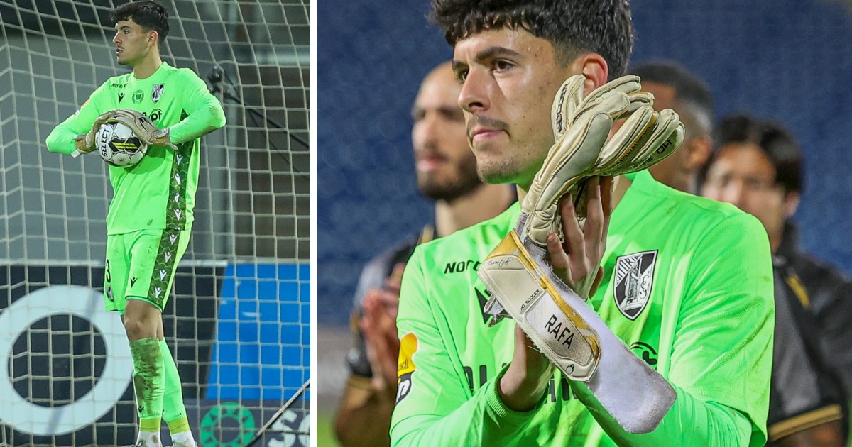 No vitória desde os nove, rafa estreou-se hoje como guarda-redes na equipa principal