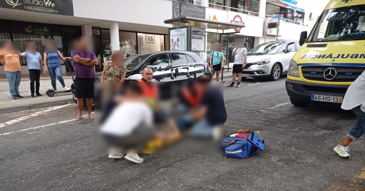 Mulher ferida após queda de bicicleta elétrica em braga
