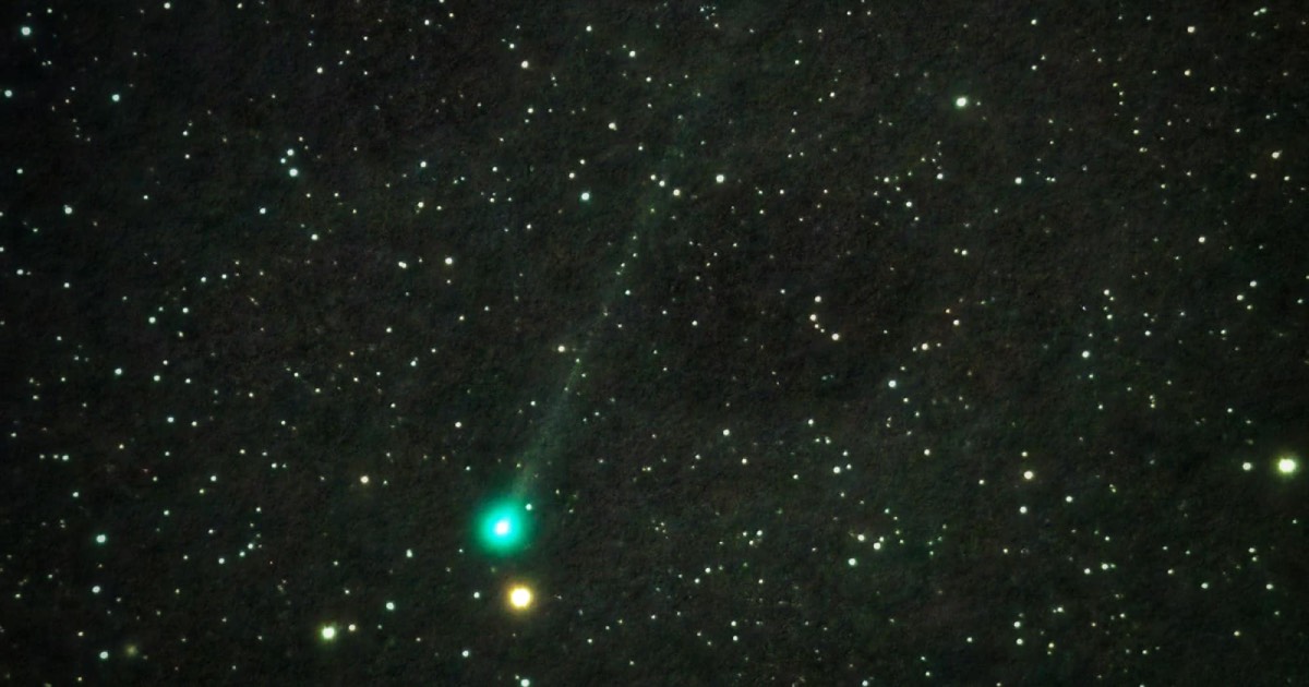Fotografado desde fafe, cometa descoberto recentemente só reaparecerá em 2460