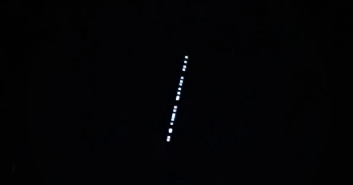 Satélites lançados por elon musk vistos no céu noturno de braga