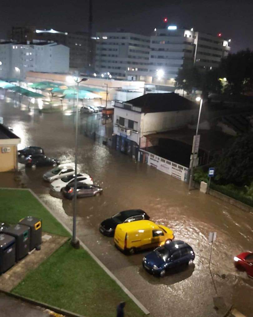 Chuva intensa provoca inundações e queda de muros em Famalicão 