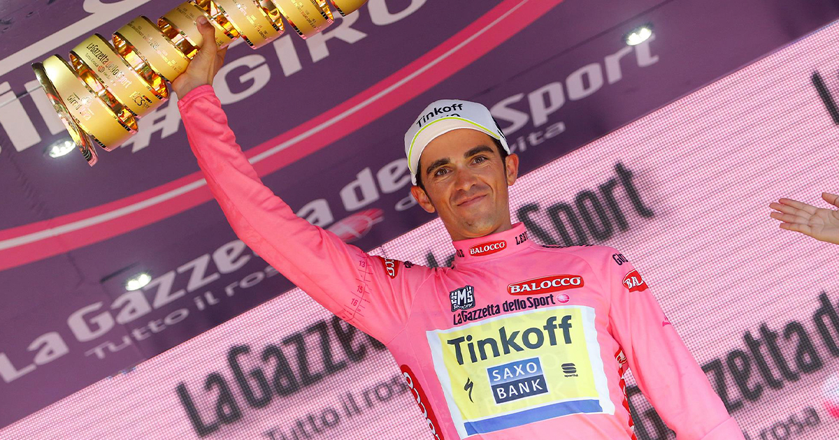 Lendário ciclista alberto contador vai pedalar com os fãs em braga