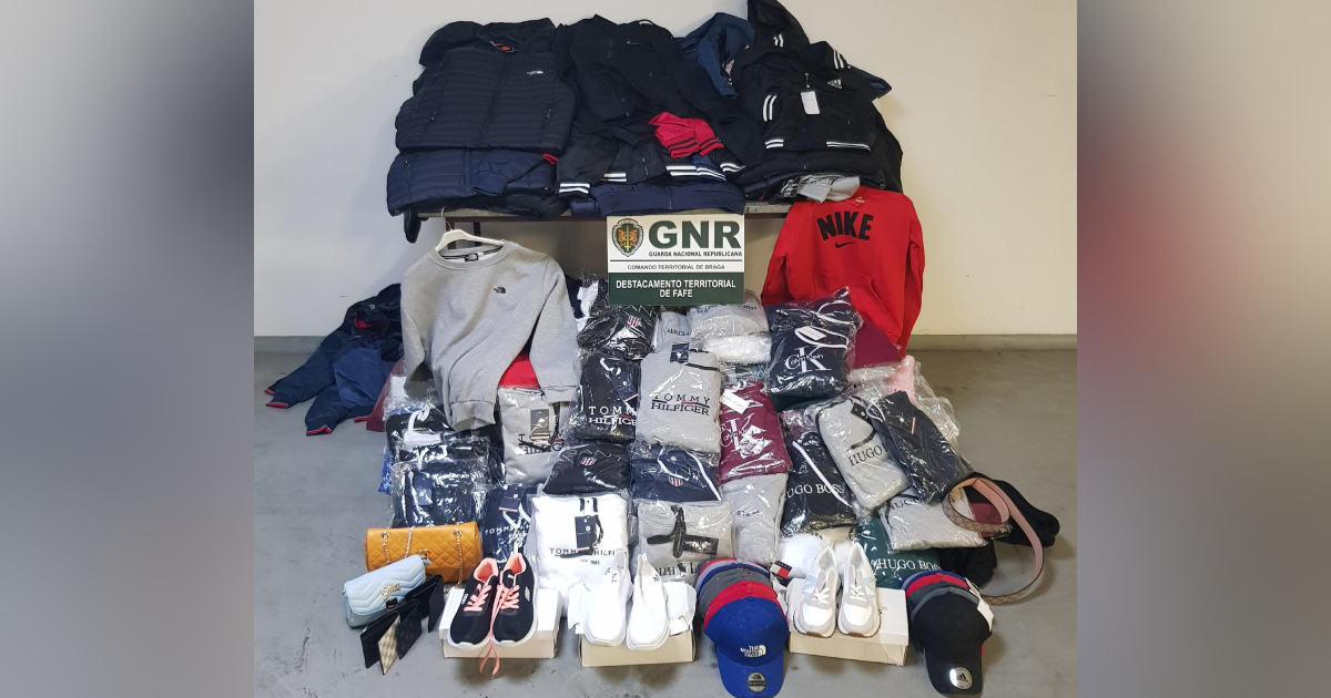 Apreendidas mais de 200 peças de roupa contrafeitas na feira de fafe