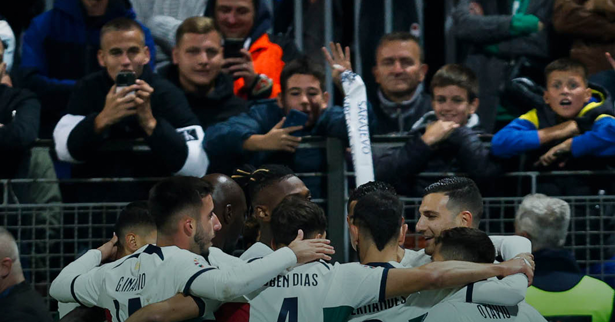 Portugal goleia na bósnia e garante liderança do grupo