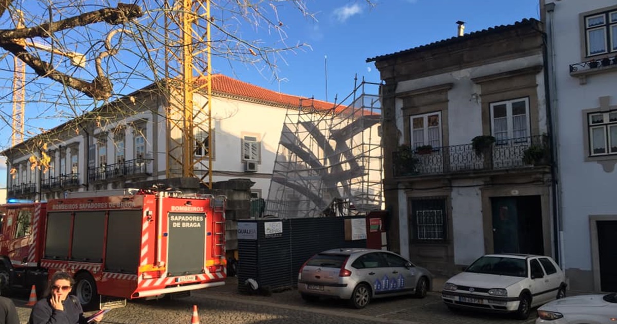 Obras no centro de braga deixam mulher da casa ao lado desalojada
