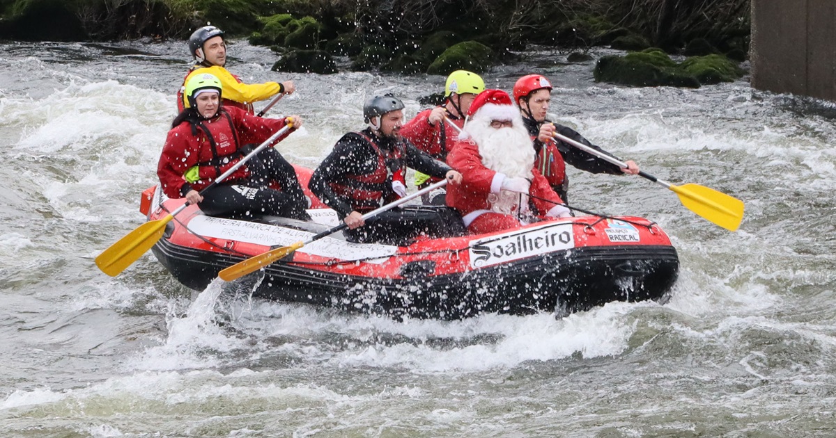 Pai natal vai chegar a melgaço de rafting