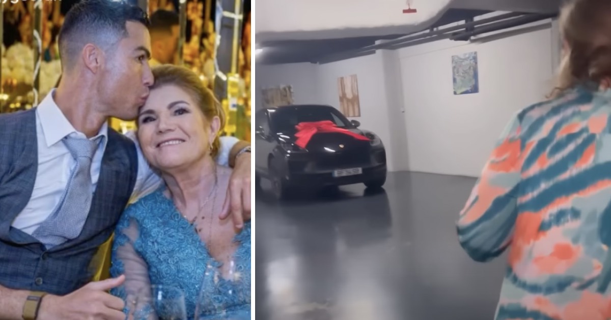 Ronaldo deu um porsche à mãe como prenda de aniversário
