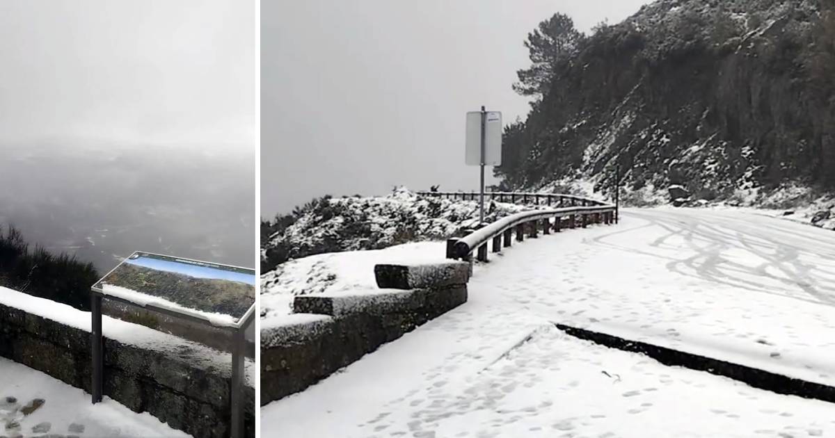Arcos de valdevez: no alto dos 800 metros do miradouro do tibo está assim