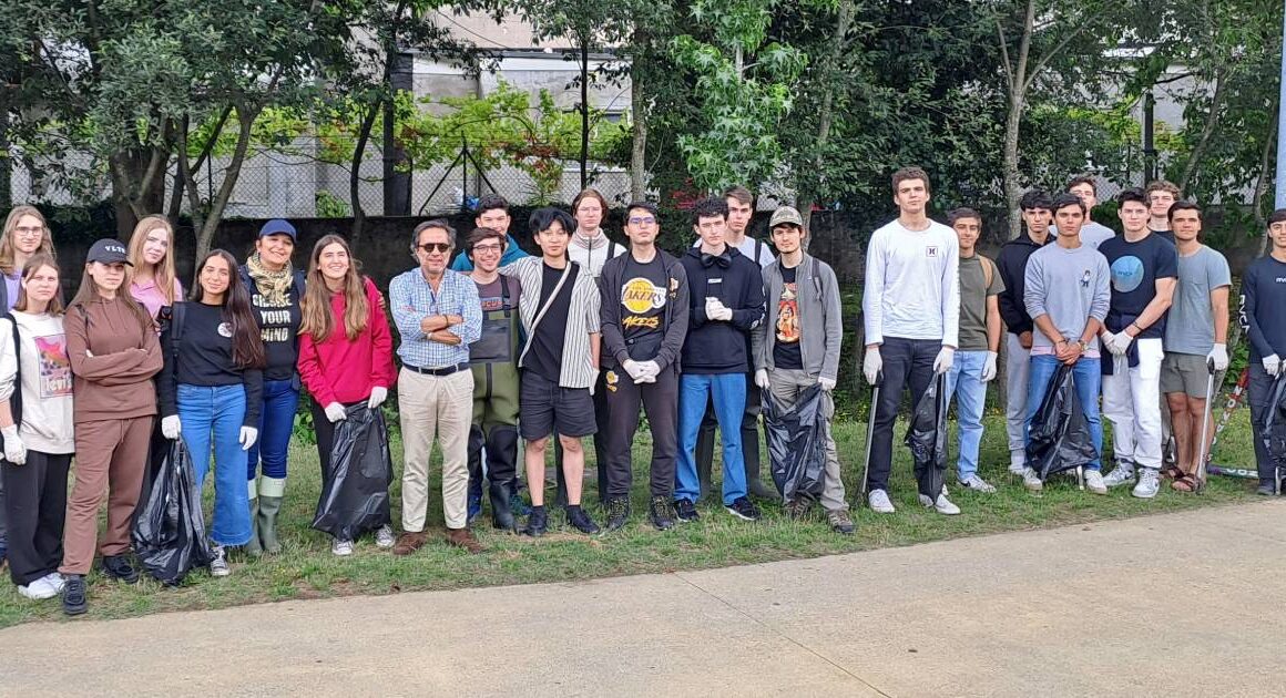 Estudantes de colégio em lisboa limparam o rio este em braga