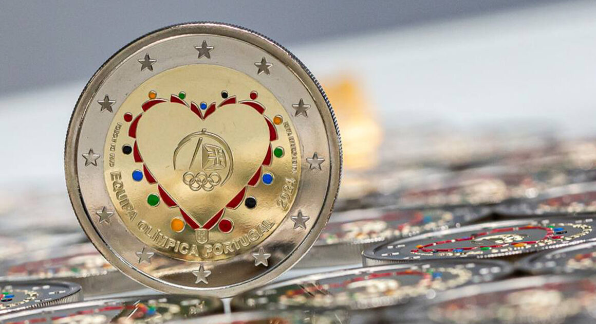 Esta moeda de 2 euros alusiva aos jogos olímpicos de paris começa a circular em julho