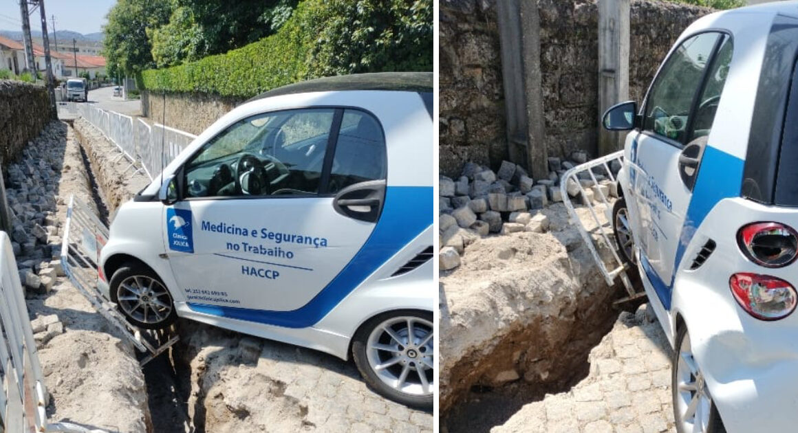 Mulher ferida após cair quando tentava parar carro destravado em barcelos