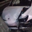 Tesla despista-se por cima de viaduto na cidade de barcelos