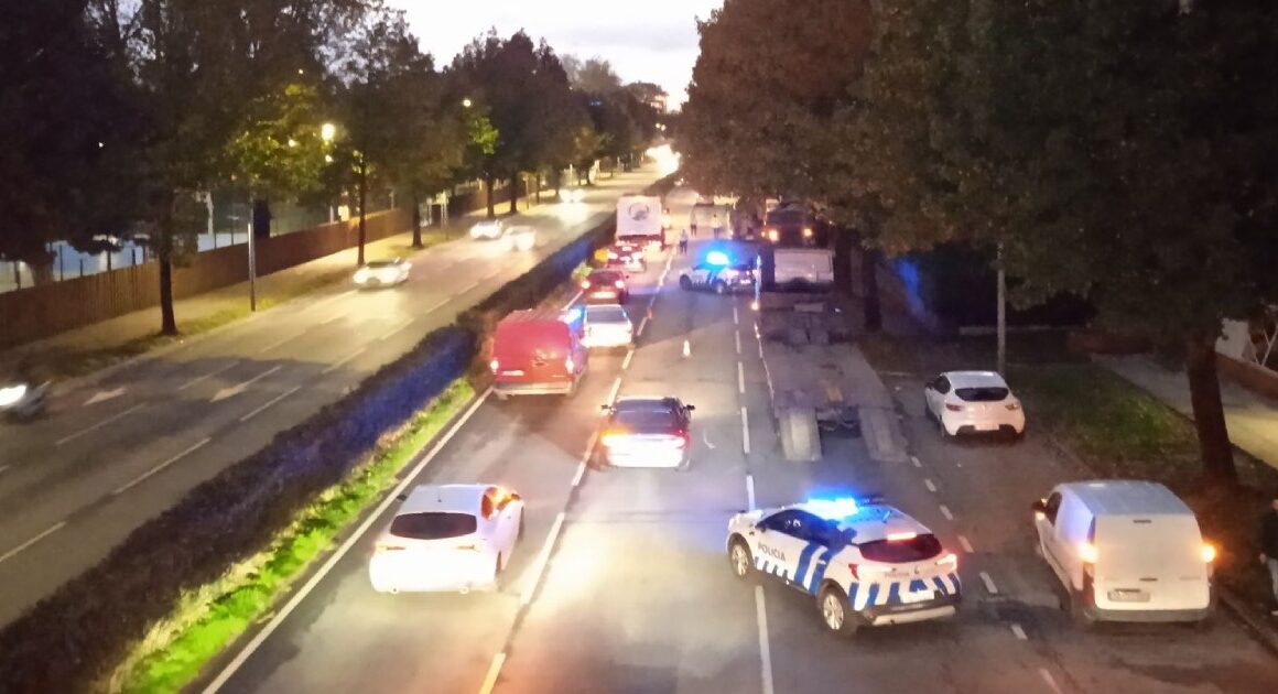 Trânsito condicionado no centro de braga por causa de avaria em camião
