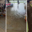 Chuva forte alaga feira de ponte de lima