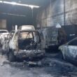 Incêndio destrói 6 carros numa oficina em amares