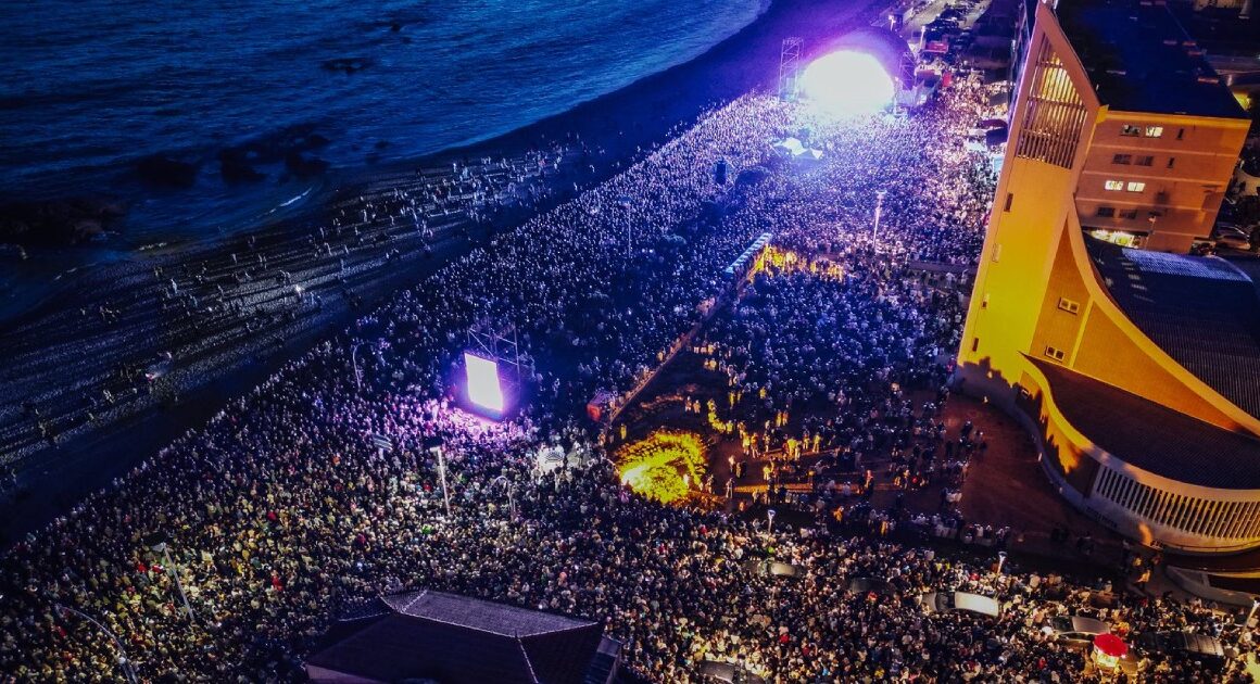 A marginal de vila do conde ontem estava assim