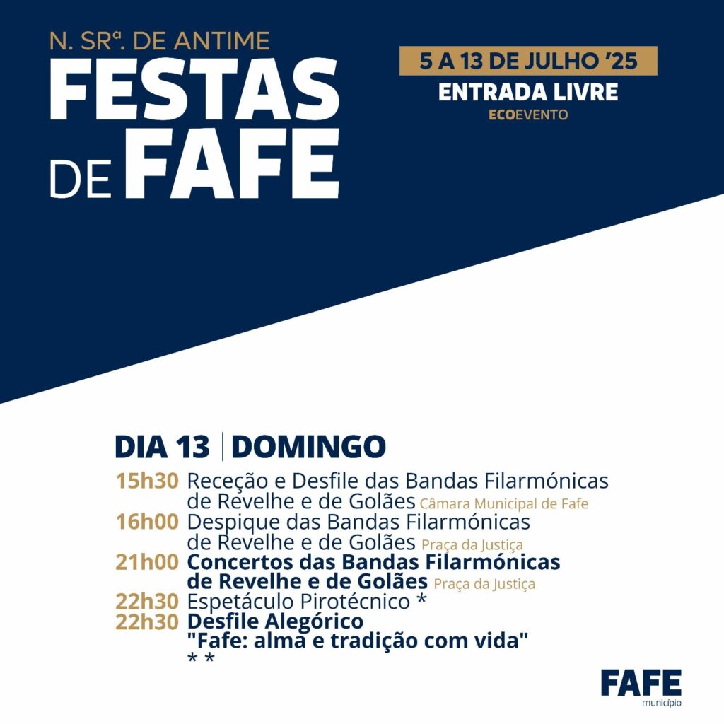Eis o cartaz das festas de fafe 7 Eis o cartaz das festas de fafe