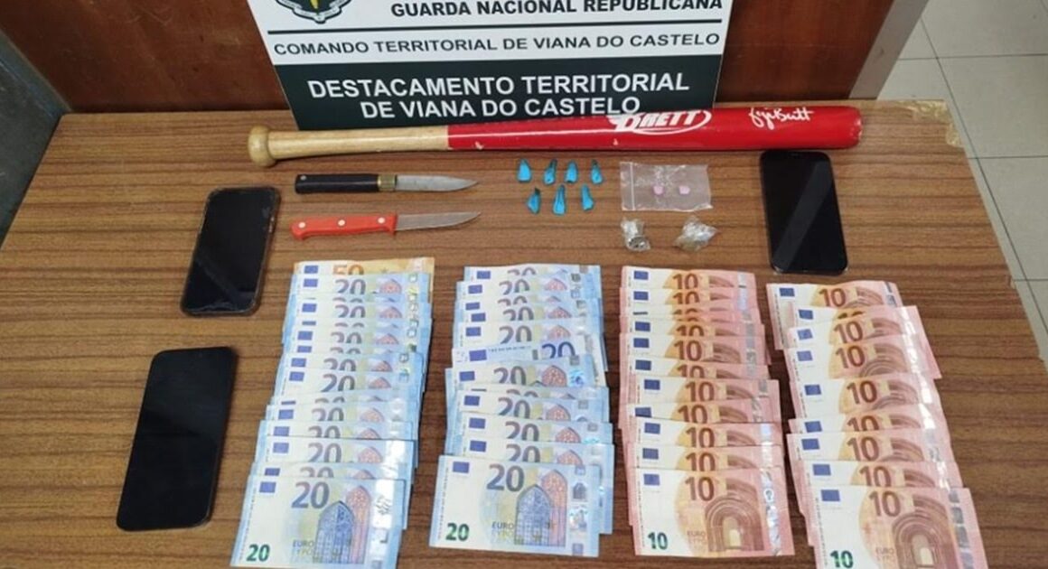 Viana: jovem sem carta apanhado com cocaína, mdma e até um taco de basebol em 'operação stop'