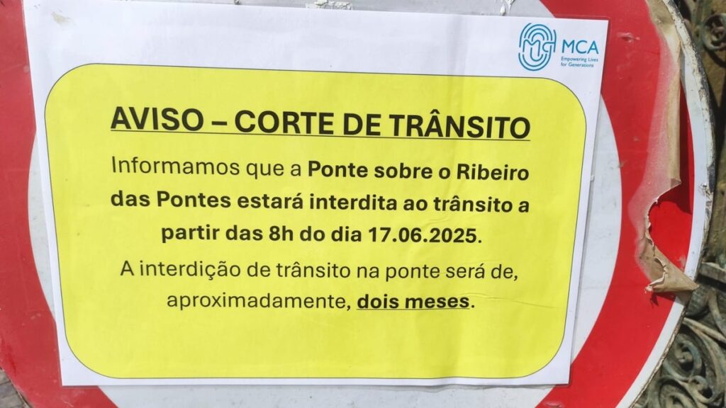 Barcelos: esta ponte vai estar cortada ao trânsito dois meses 6 Barcelos: esta ponte vai estar cortada ao trânsito dois meses