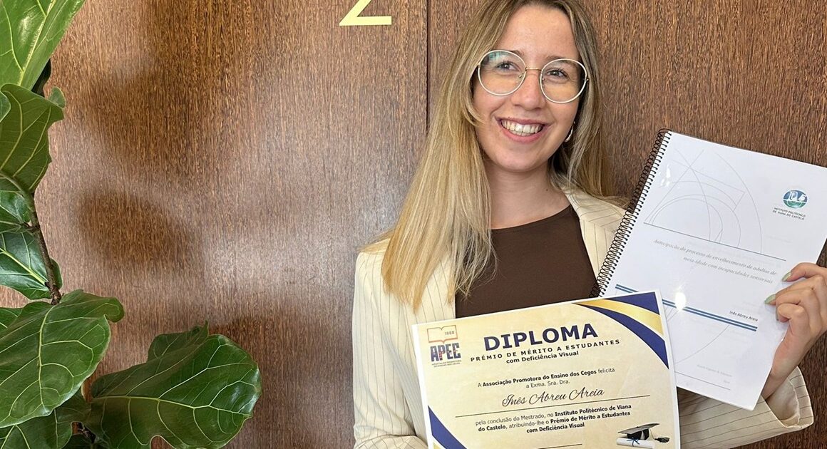 É de esposende e ganhou prémio nacional por estudo sobre envelhecimento e deficiência visual