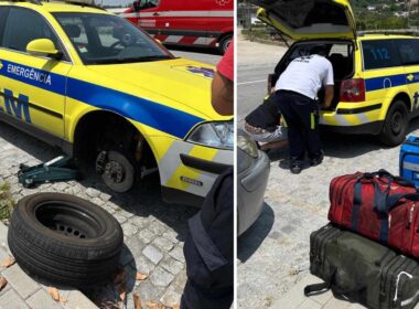 Vmer de guimarães perde roda a caminho de são torcato