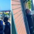 Puxa de pistola em frente à praia em vila do conde