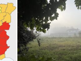 Minho acorda com neblina perto do litoral mas braga vai aos 38ºc. Metade do país a 'vermelho'