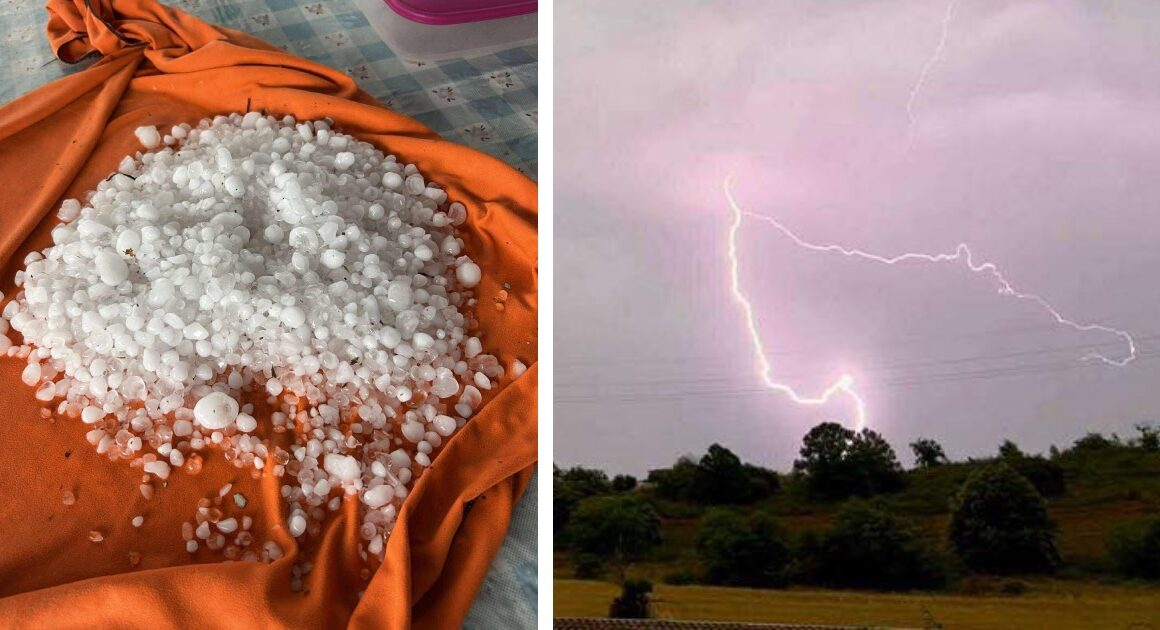 Trovoada e granizo em trás-os-montes