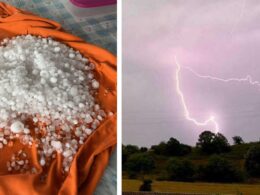 Trovoada e granizo em trás-os-montes