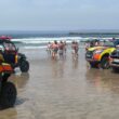 Três pessoas resgatadas na praia em vila do conde
