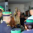 Padroeira da gnr em veneração no quartel de viana