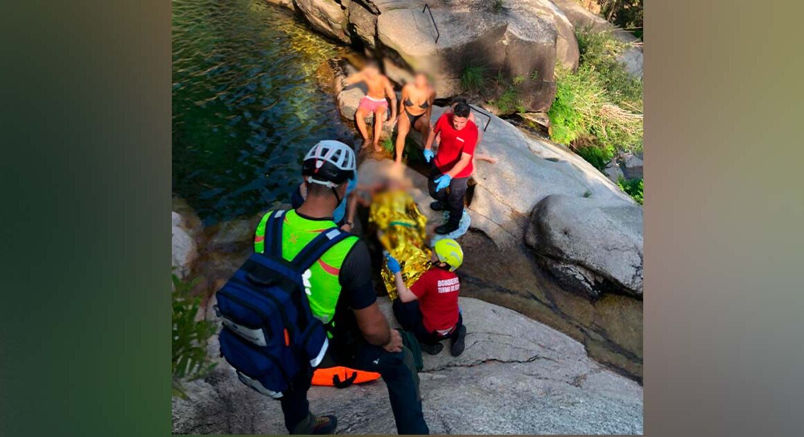 Jovem ferida em queda na cascata do tahiti no gerês