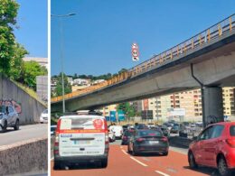 Choque em cadeia congestiona trânsito entre o braga parque e a estação