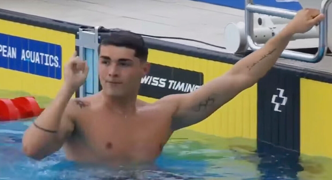 Diogo ribeiro sagra-se campeão europeu sub-23 nos 50 metros livres