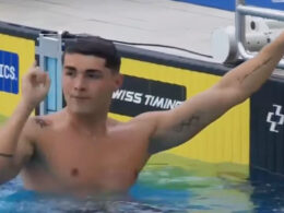 Diogo ribeiro sagra-se campeão europeu sub-23 nos 50 metros livres