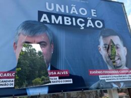 Vandalizado cartaz do ps em celorico de basto