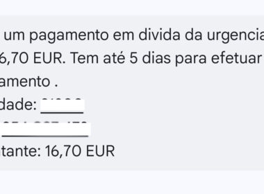 Recebeu uma mensagem como esta? Hospital de braga alerta para fraude