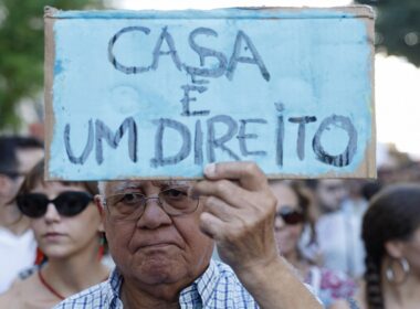 Protestos em braga e viana contra a crise na habitação