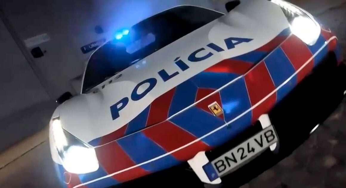 A nova 'bomba' da psp é um ferrari de 260 mil euros que atinge mais de 300 km/h