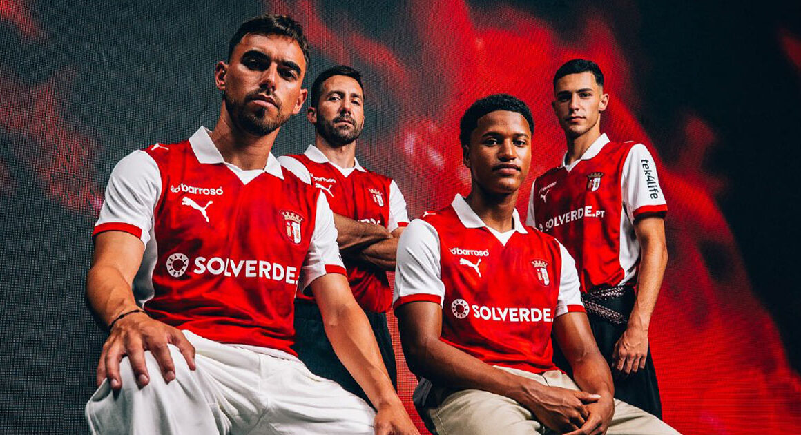 Eis a camisola do sc braga para a nova época