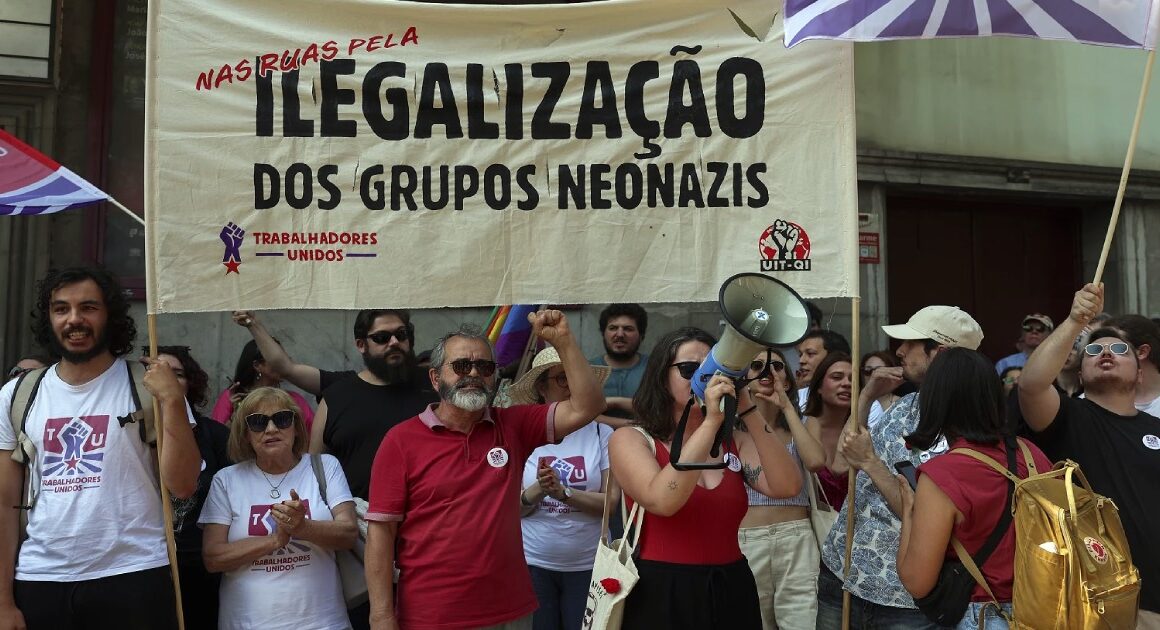 Livre, pcp, be e pan marcharam contra grupos neonazis