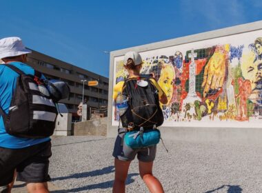 Há um novo mural com 1. 197 azulejos no caminho de santiago em barcelos