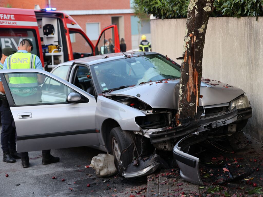 Ferido grave em despiste de carro contra árvore em fafe 8 Ferido grave em despiste de carro contra árvore em fafe