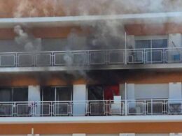 Apartamento na cidade de braga tomado pelas chamas